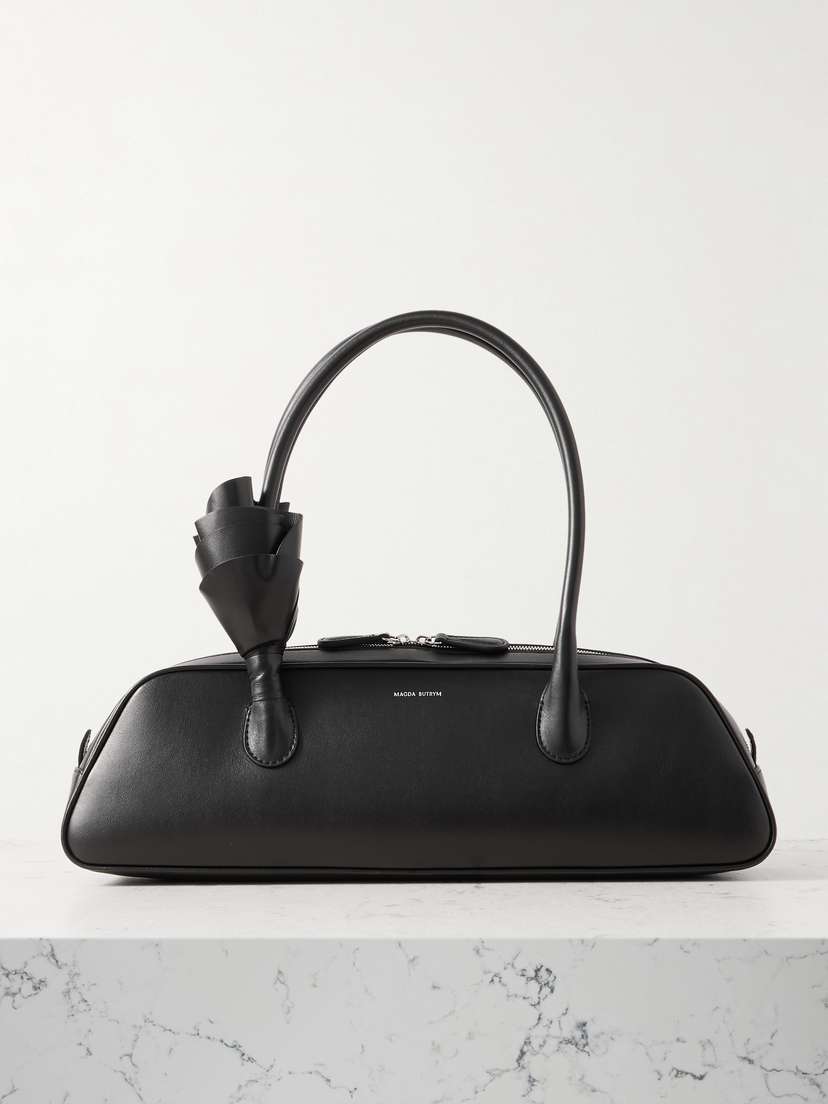 Magda Butrym Brigitte Trapeze Appliquéd Leather Tote