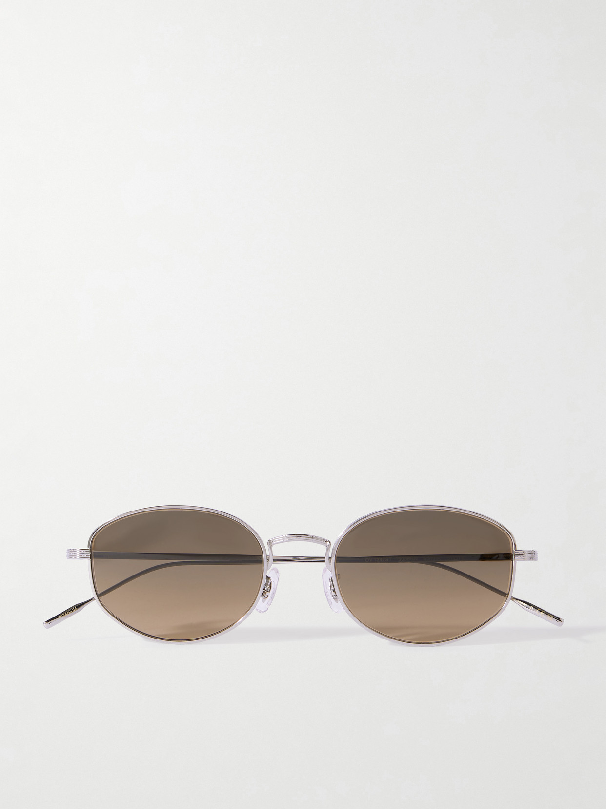 Oliver Peoples - Estra Round-frame Titanium Sunglasses - Silver