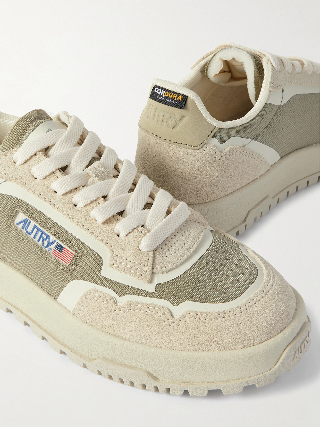 Wildpace Leather And Suede-Trimmed Ripstop Sneakers