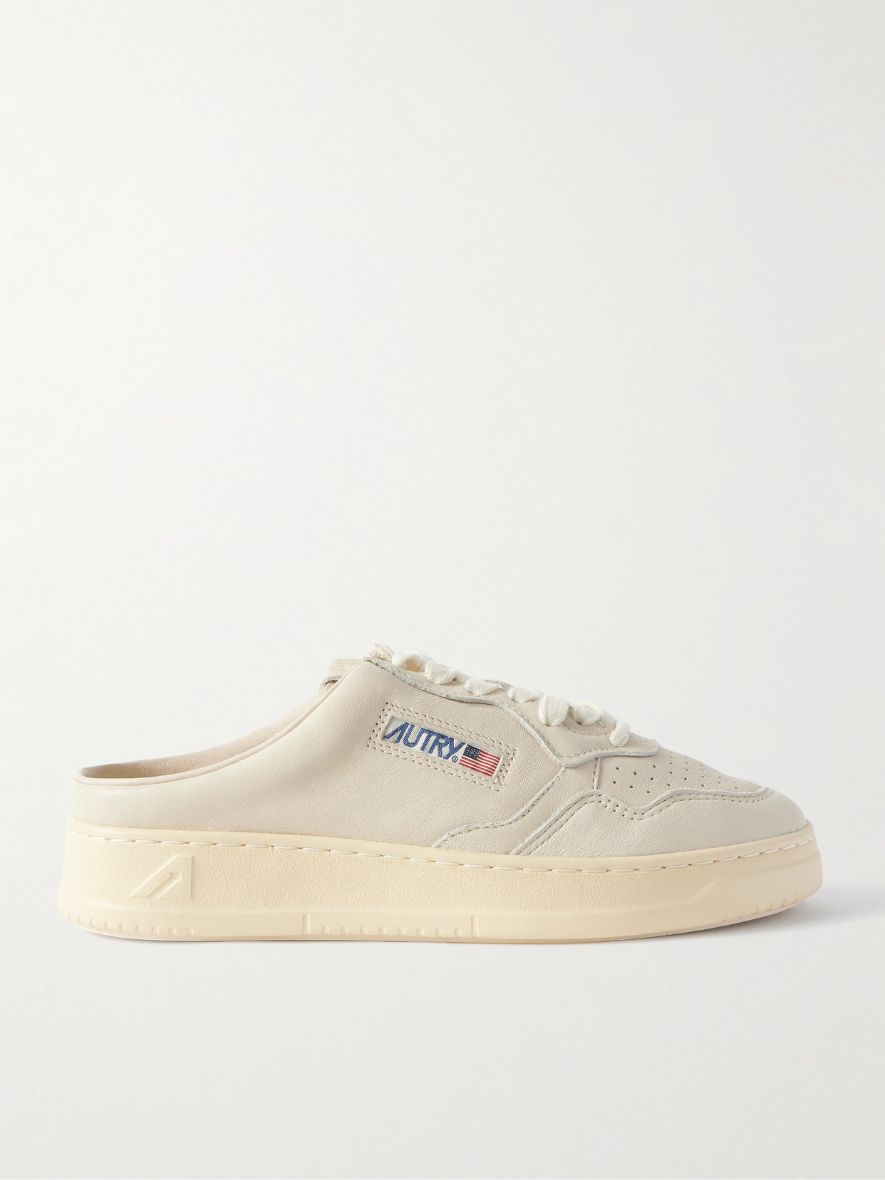 Autry Medalist Mule Leather Sneakers In Off-white