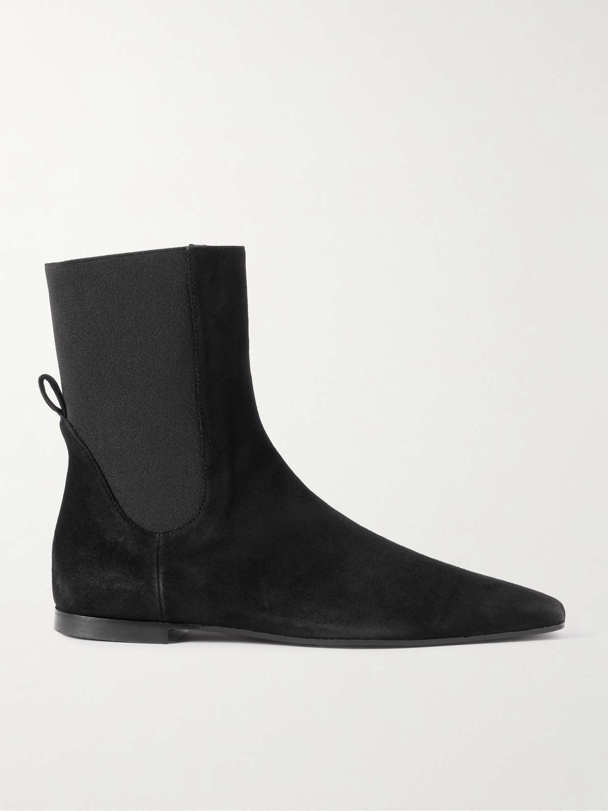 TOTEME - Suede Ankle Boots - Black