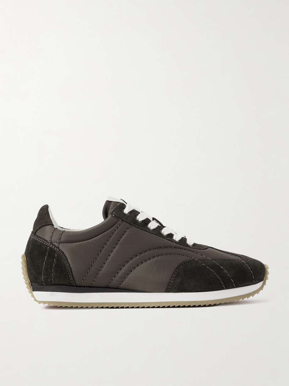 TOTEME The Sport suede and shell sneakers