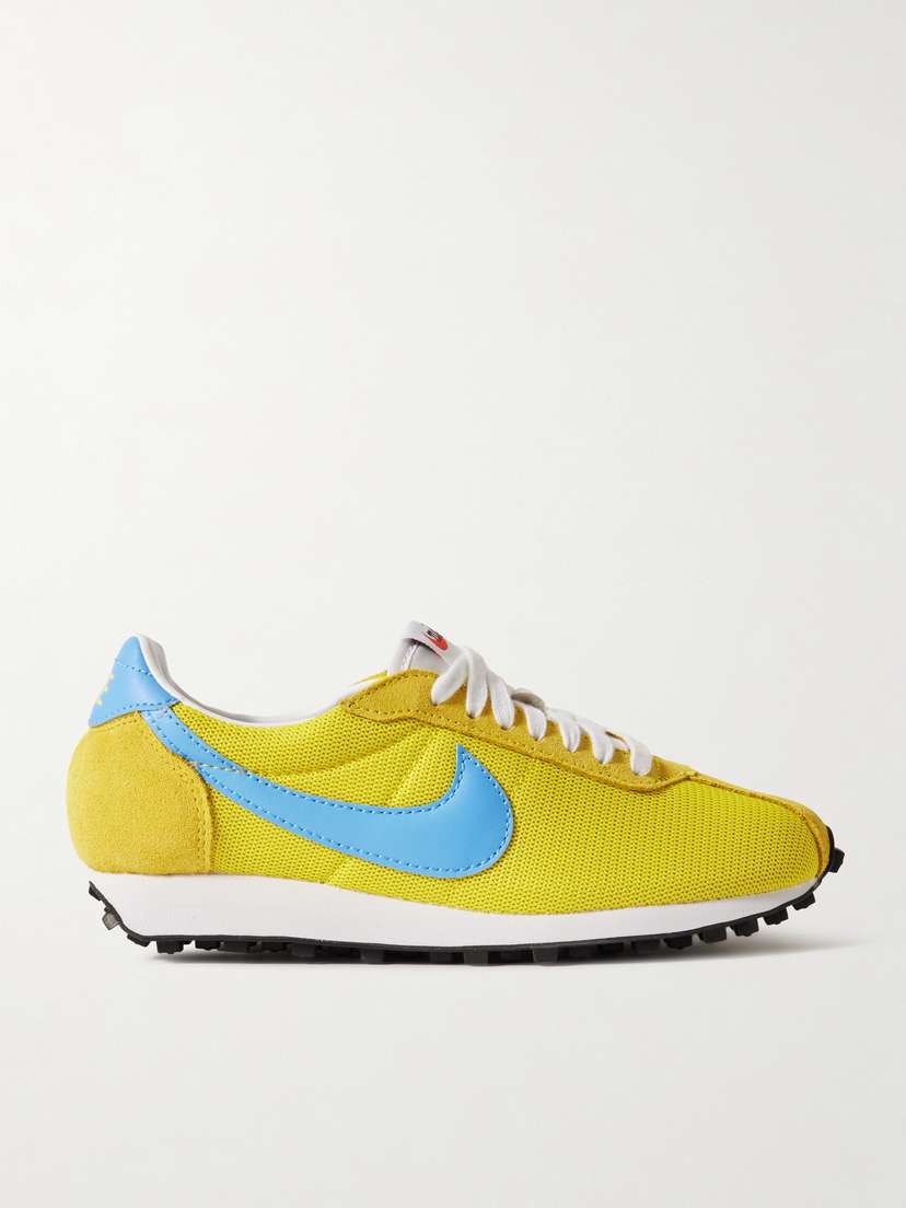 Nike Ld-1000 Leather And Brushed Suede-trimmed Mesh Sneakers