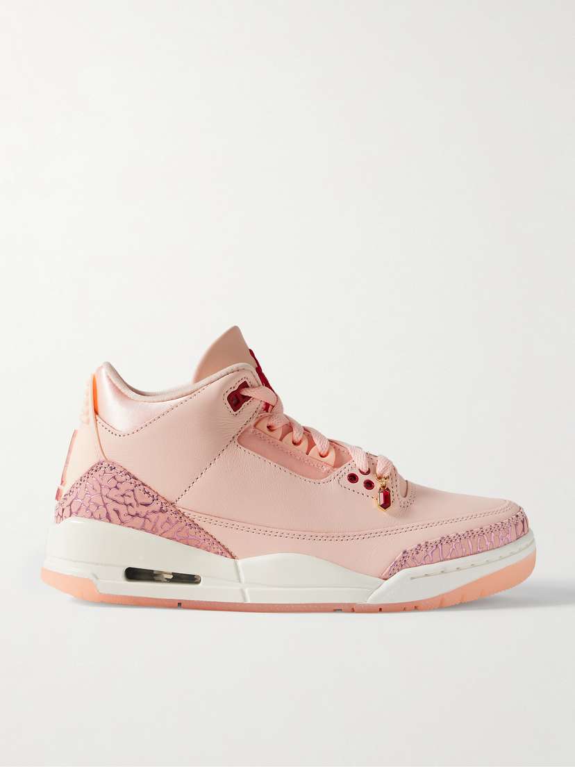 Nike Air Jordan 3 Retro Leather High-top Sneakers