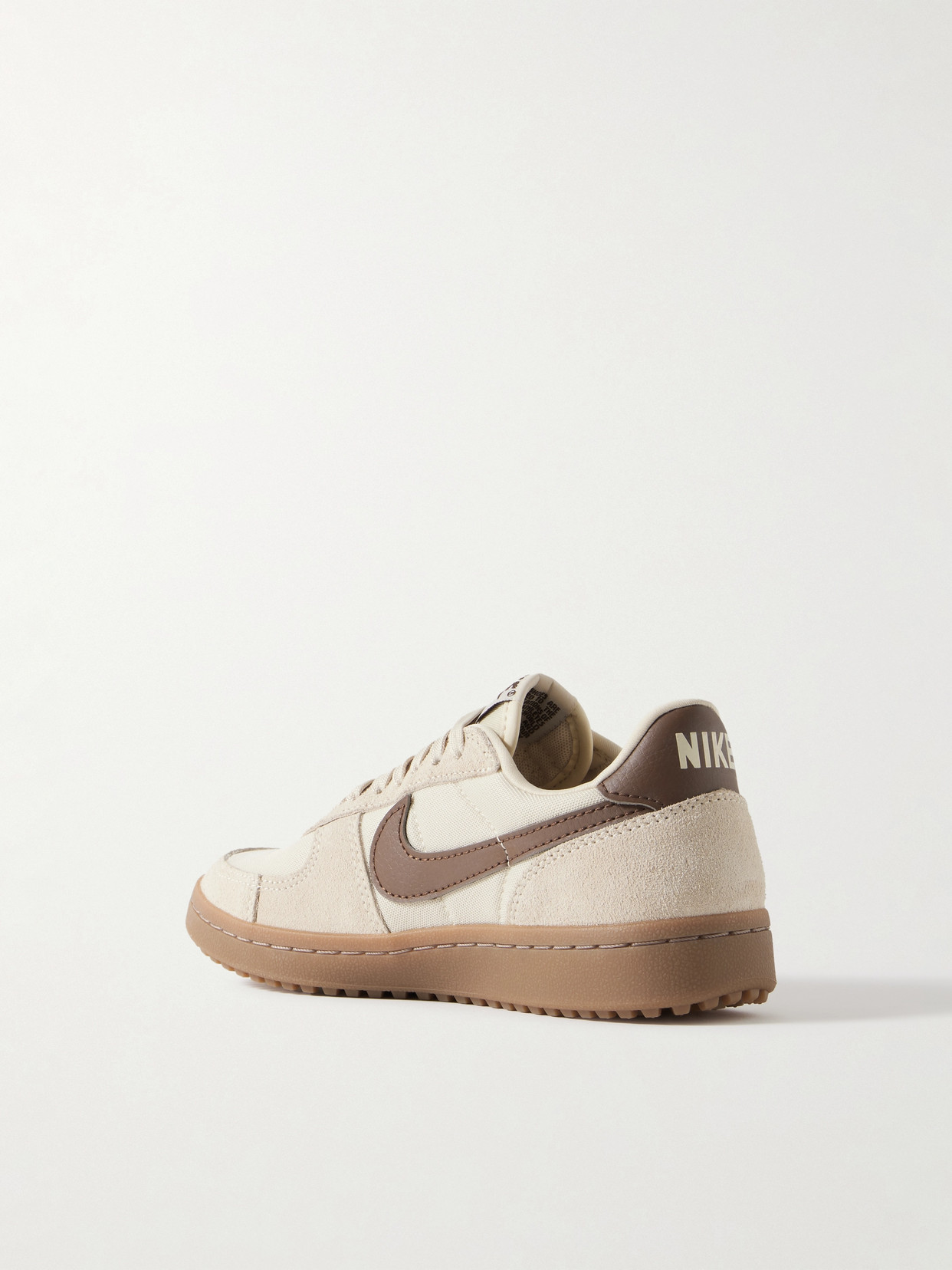 NIKE FIELD GENERAL LEATHER-TRIMMED SUEDE AND CANVAS SNEAKERS