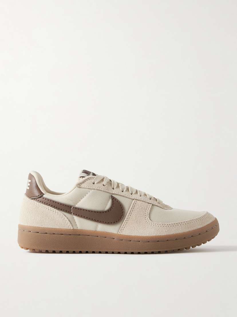 Nike Field General Leather-trimmed Suede And Canvas Sneakers