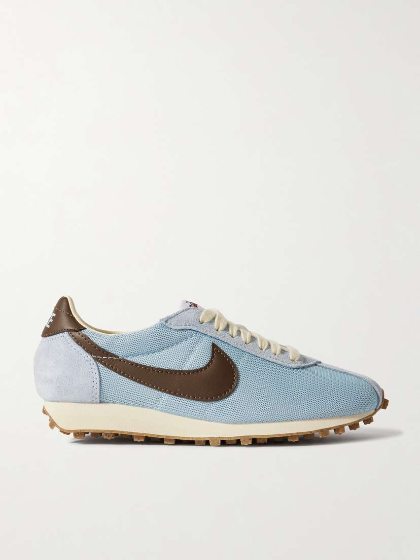 Nike Ld-1000 Leather And Brushed Suede-trimmed Mesh Sneakers