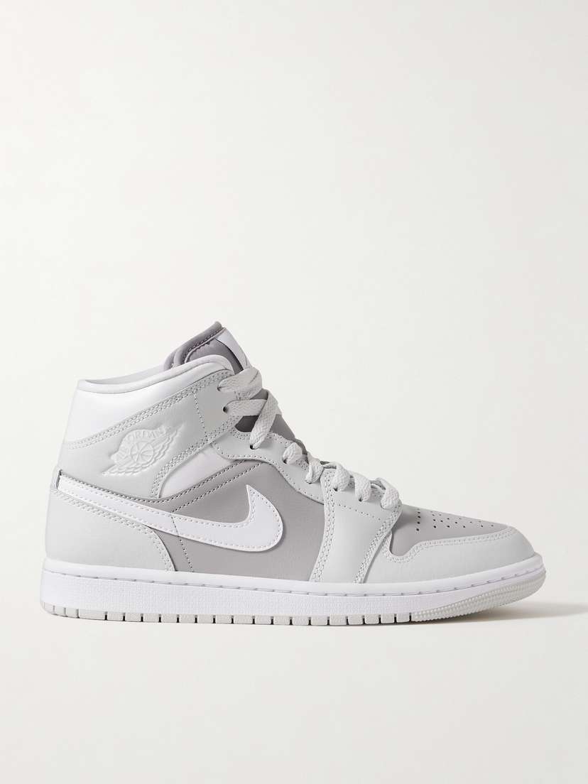 Nike Air Jordan 1 Mid Leather Sneakers