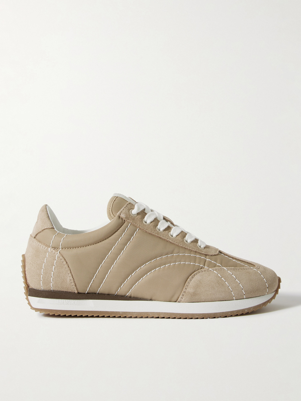 Totême Toteme Nylon Low-top Sneakers In Ecru