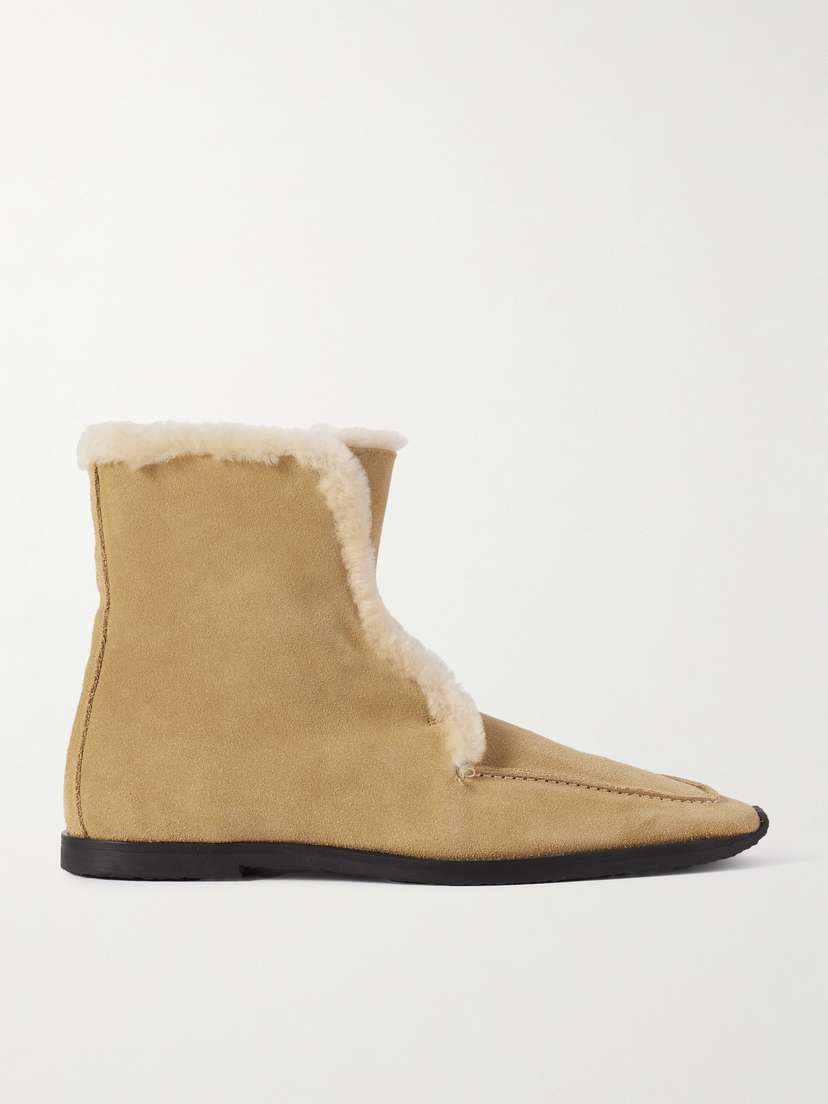 TOTEME Shearling Ankle Boots