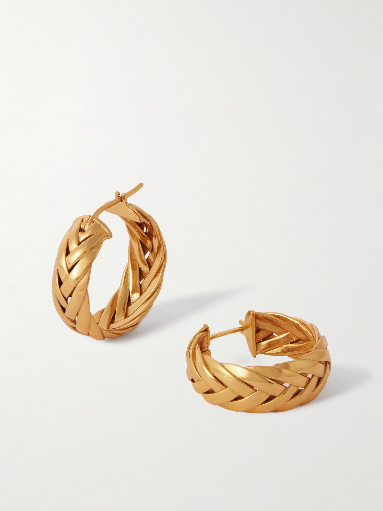 LOEWE - Gold-tone Hoop Earrings - One size