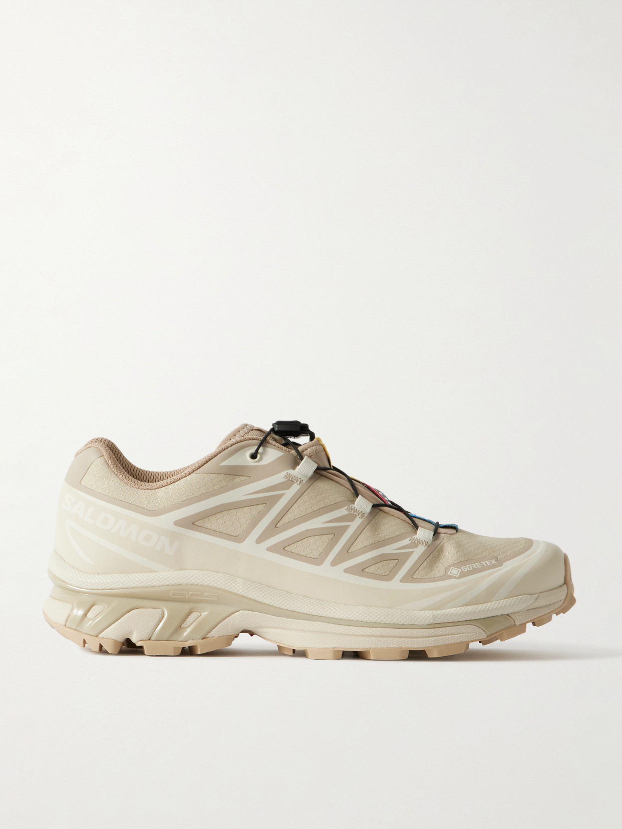 Salomon - Xt-6 Rubber-trimmed Gore-tex Mesh Sneakers - Beige