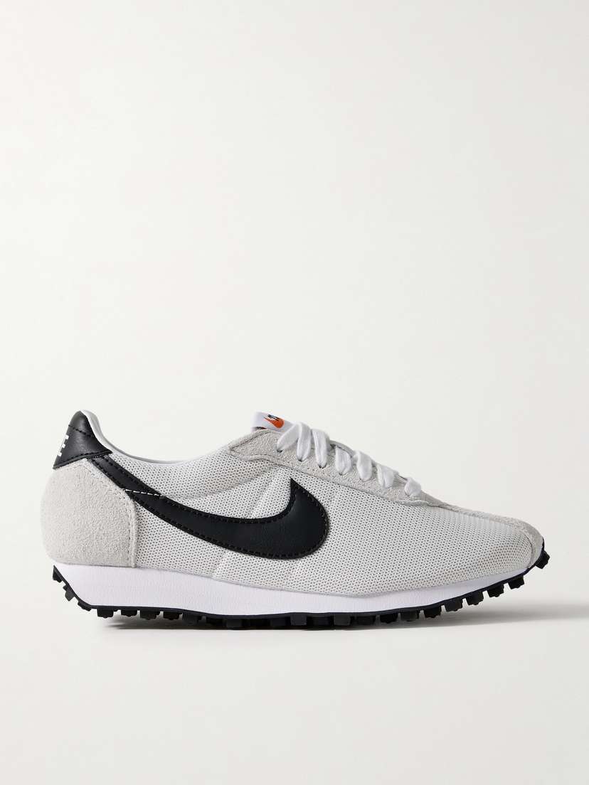 Nike Ld-1000 Leather And Brushed Suede-trimmed Mesh Sneakers