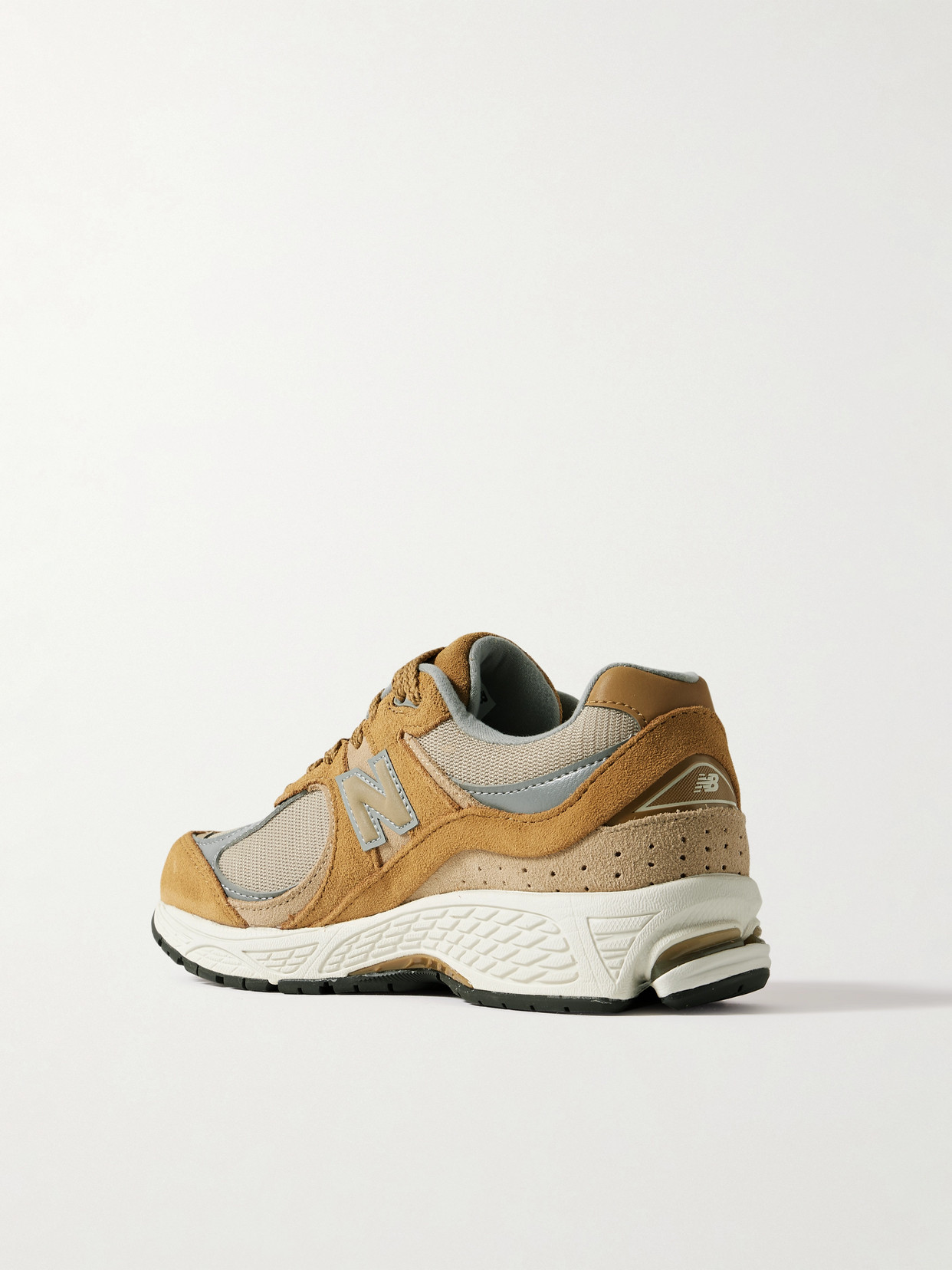 New Balance Round Toe Sneakers With Mesh And Suede Panels In Yellow