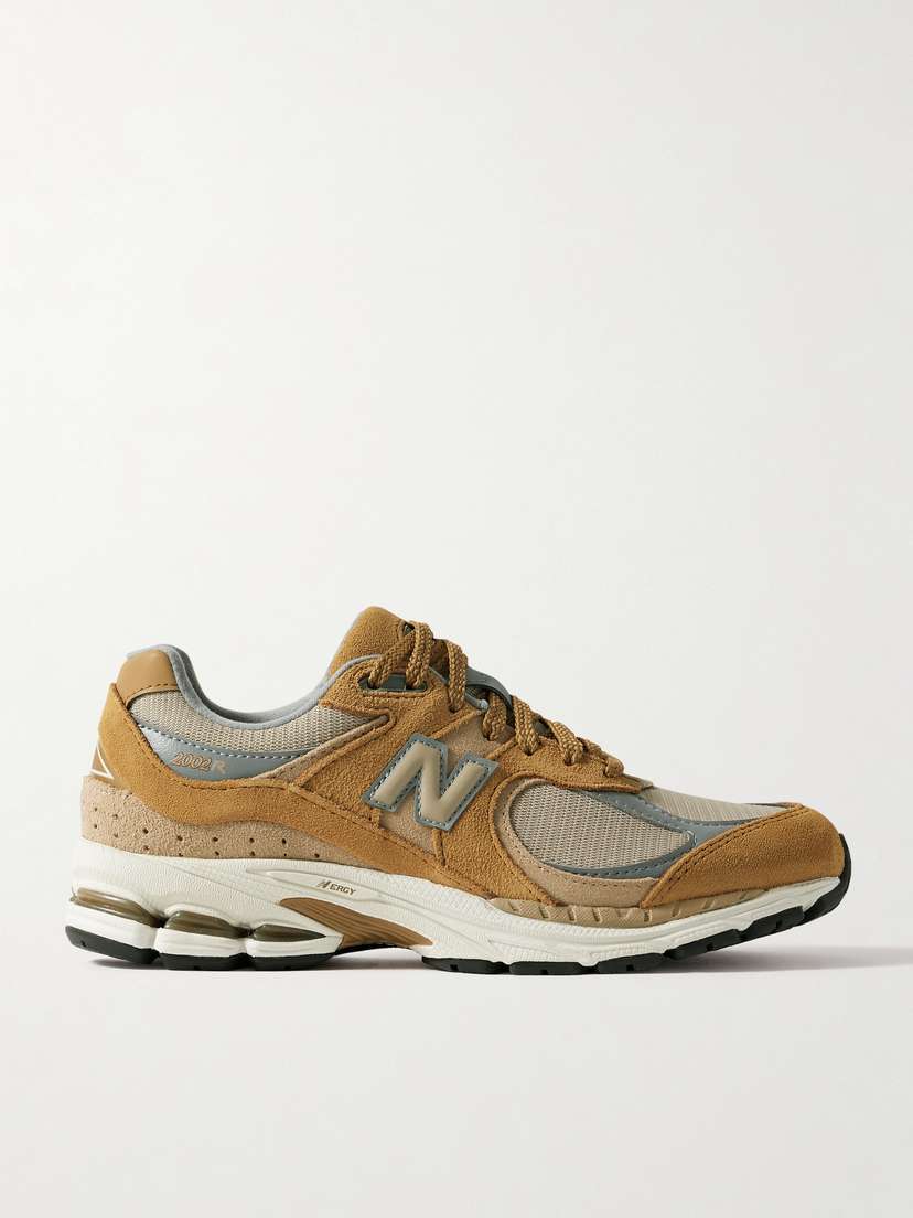 New Balance 2002r Leather-trimmed Mesh And Suede Sneakers