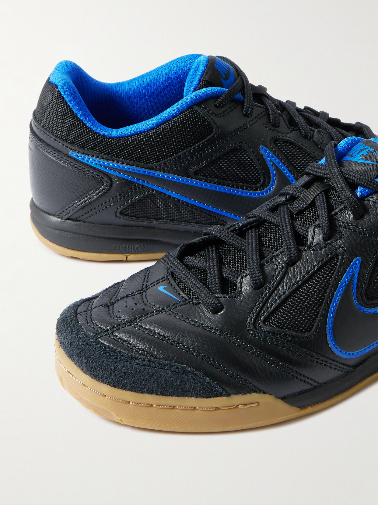 Gato Suede-Trimmed Leather And Sneakers