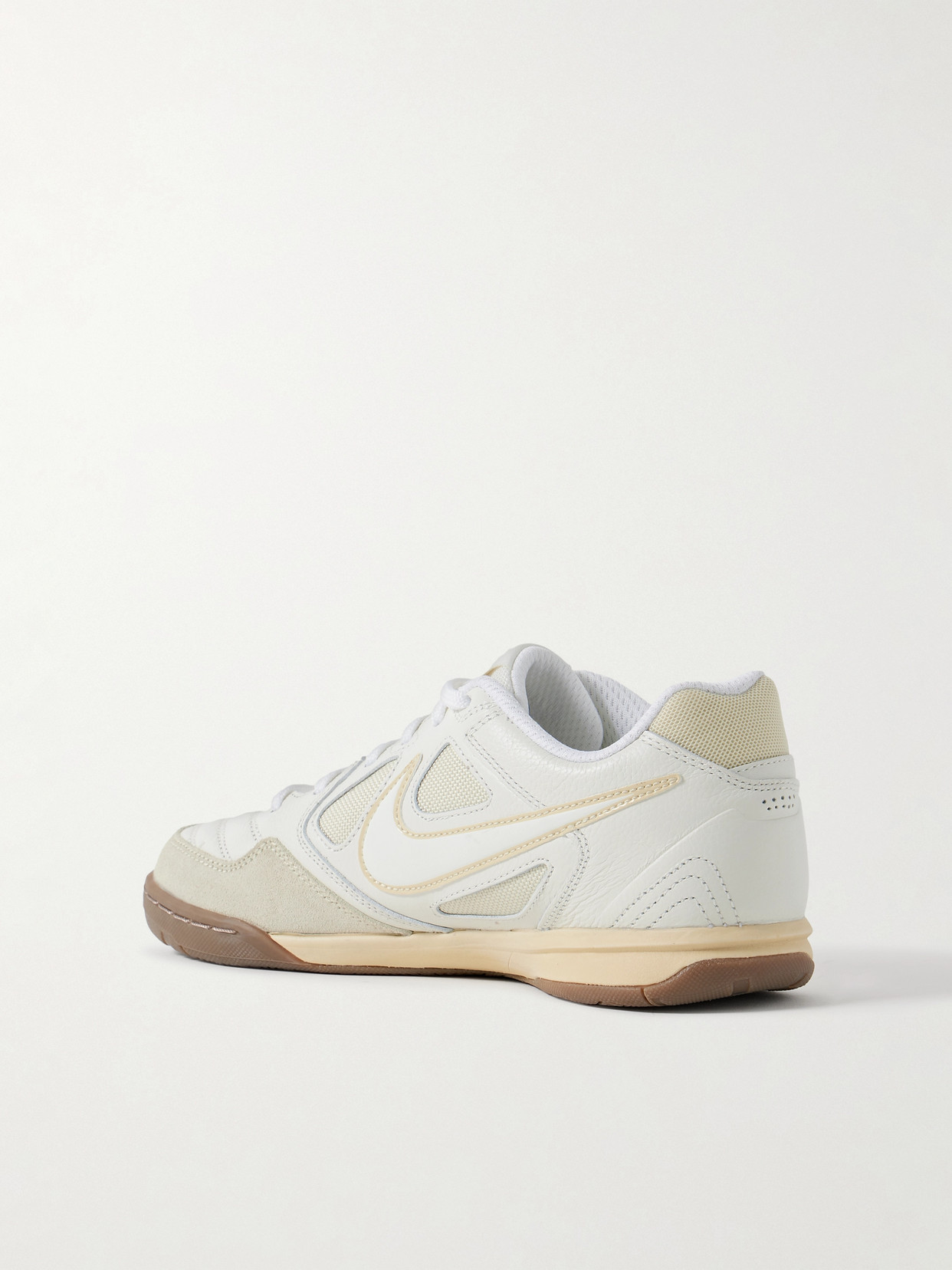 NIKE GATO SUEDE-TRIMMED MESH AND LEATHER SNEAKERS