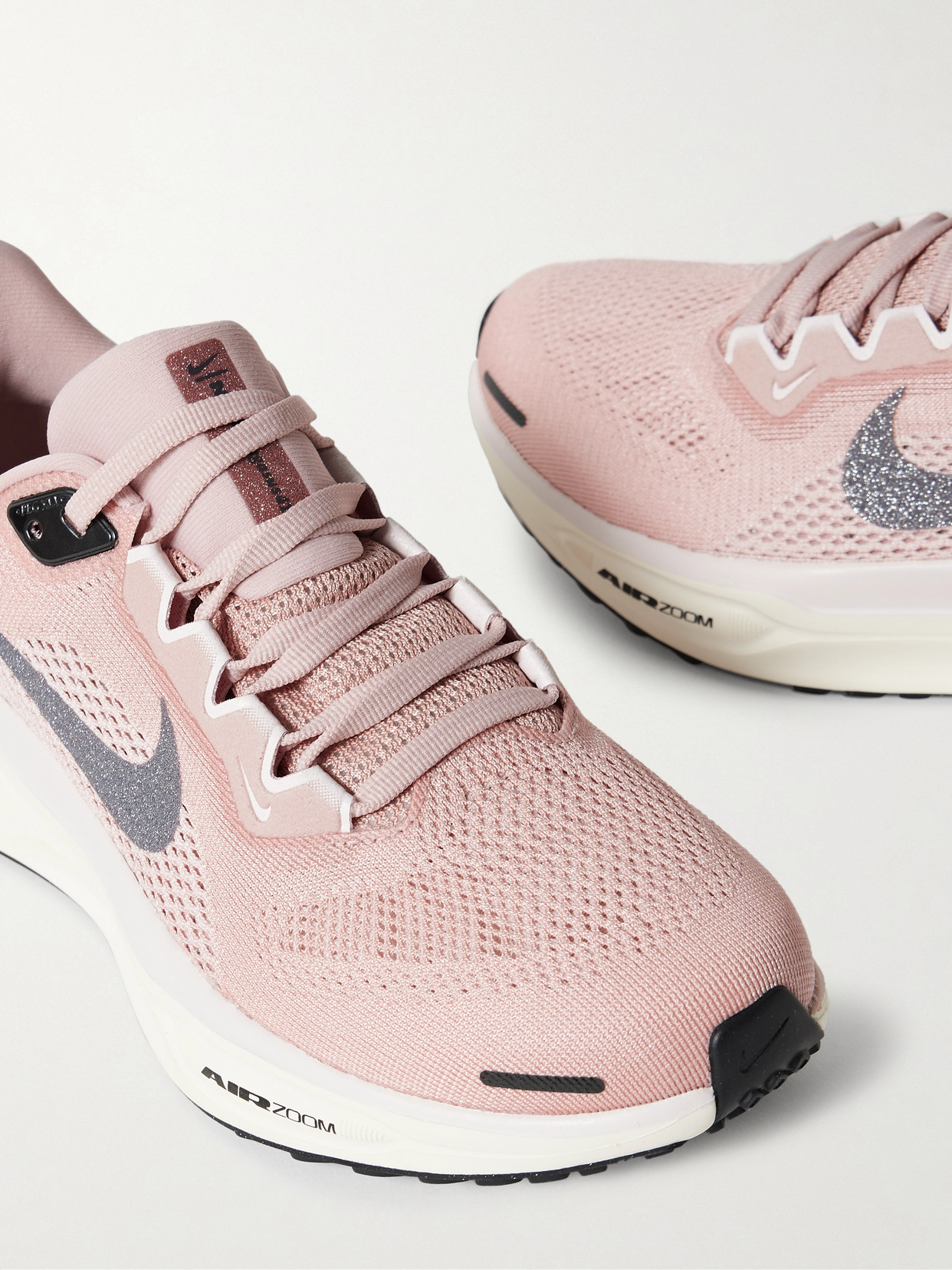 Nike Air Zoom Pegasus 41 Prm Glitter-trimmed Mesh Sneakers In Pink