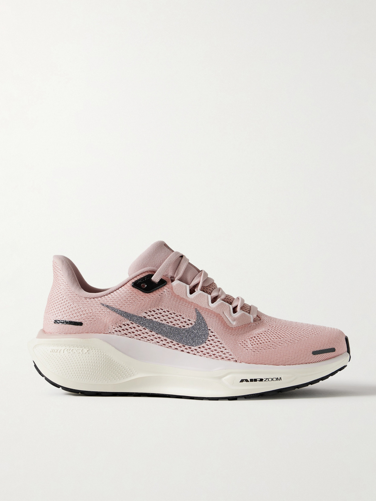 Nike Air Zoom Pegasus 41 Prm Glitter-trimmed Mesh Trainers In Pink