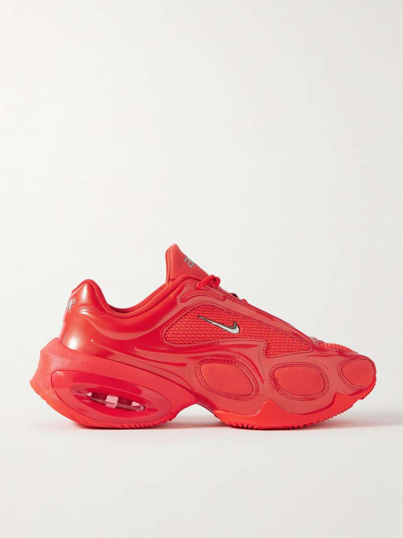 Nike Air Max Muse Mesh And Felt-trimmed Patent-leather Sneakers