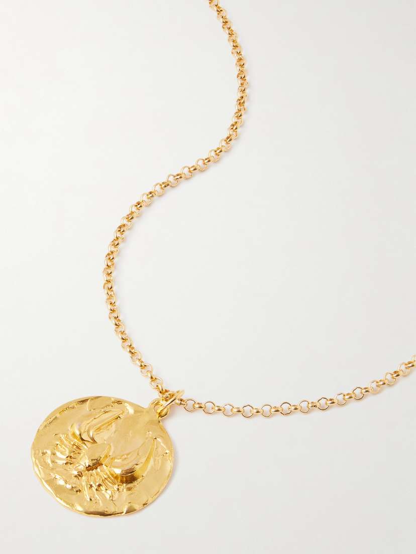 Alighieri The Reader Of The Sea Recycled Gold-plated Necklace