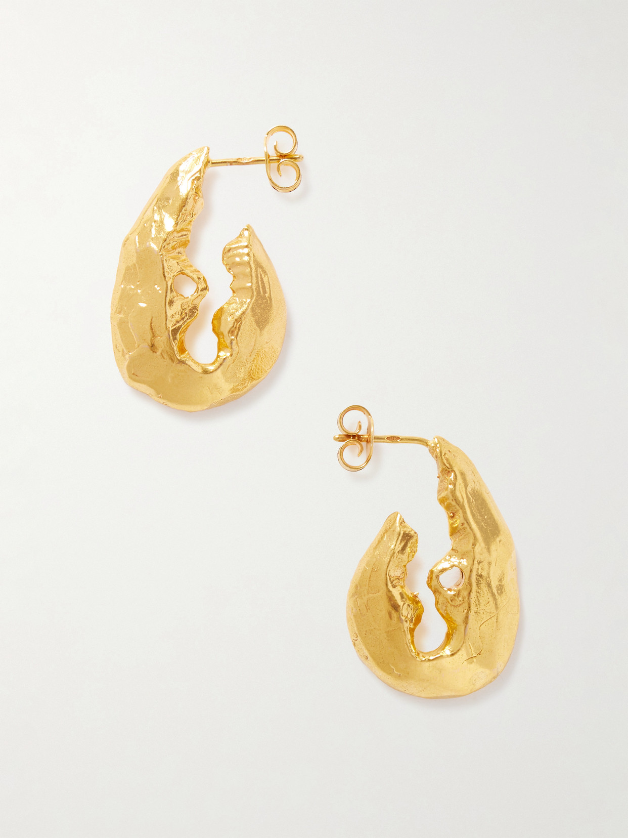 Alighieri - The Gilded Crustacean Recycled Gold-plated Hoop Earrings - One size