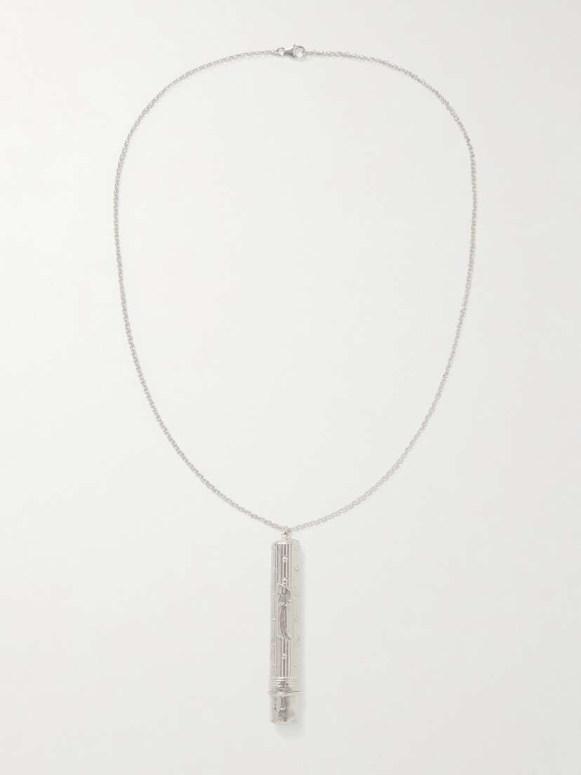 Alighieri The Annotator Recycled Silver Necklace