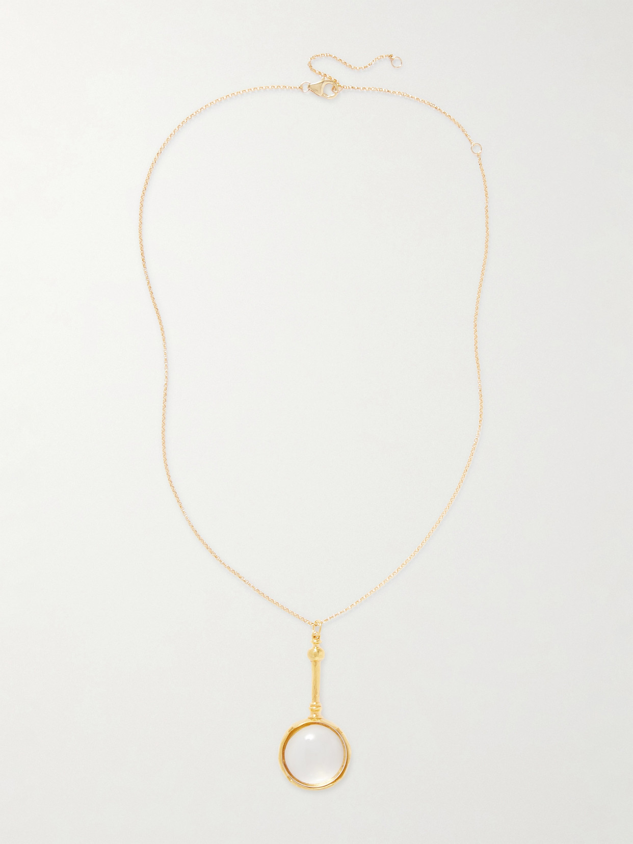 Alighieri The Poet's Lens Recycled Gold-plated Necklace In Gold