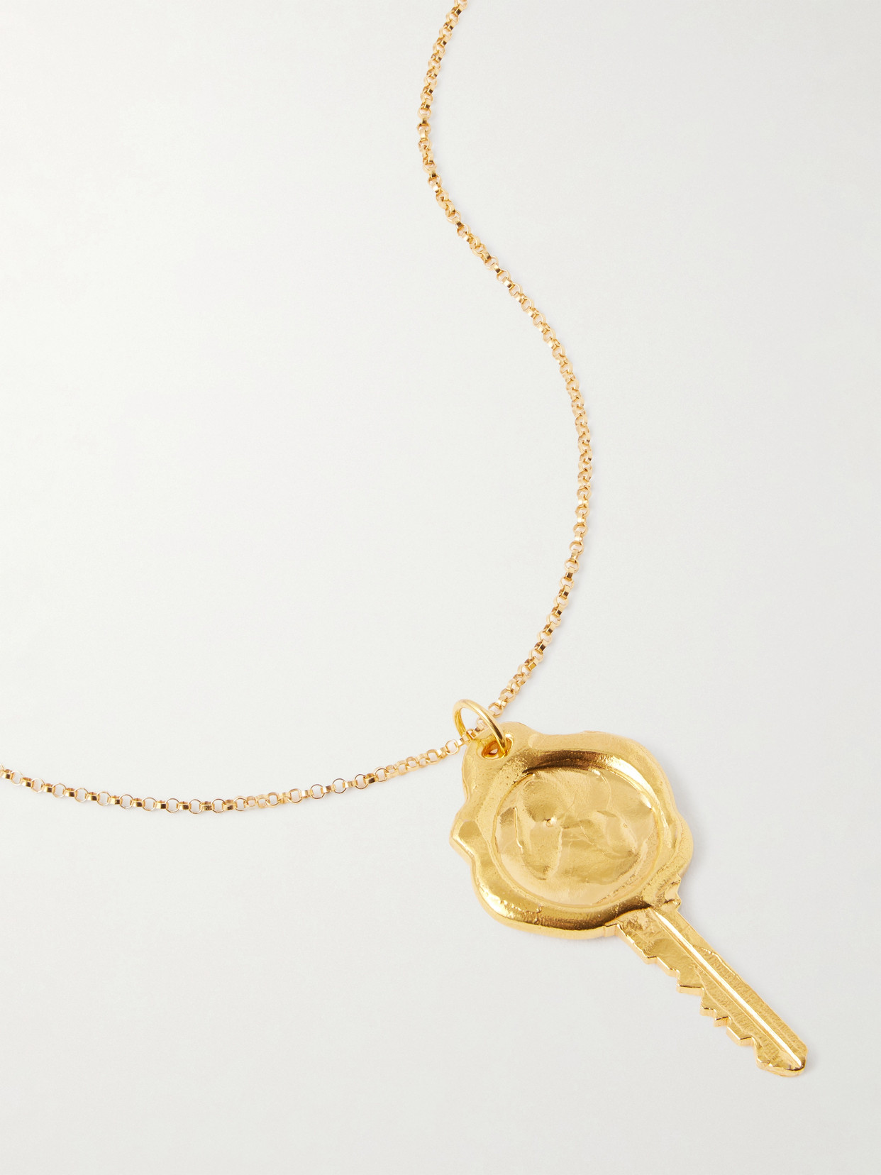 Alighieri The Key To The Library 24kt Gold-plated Necklace In Gold