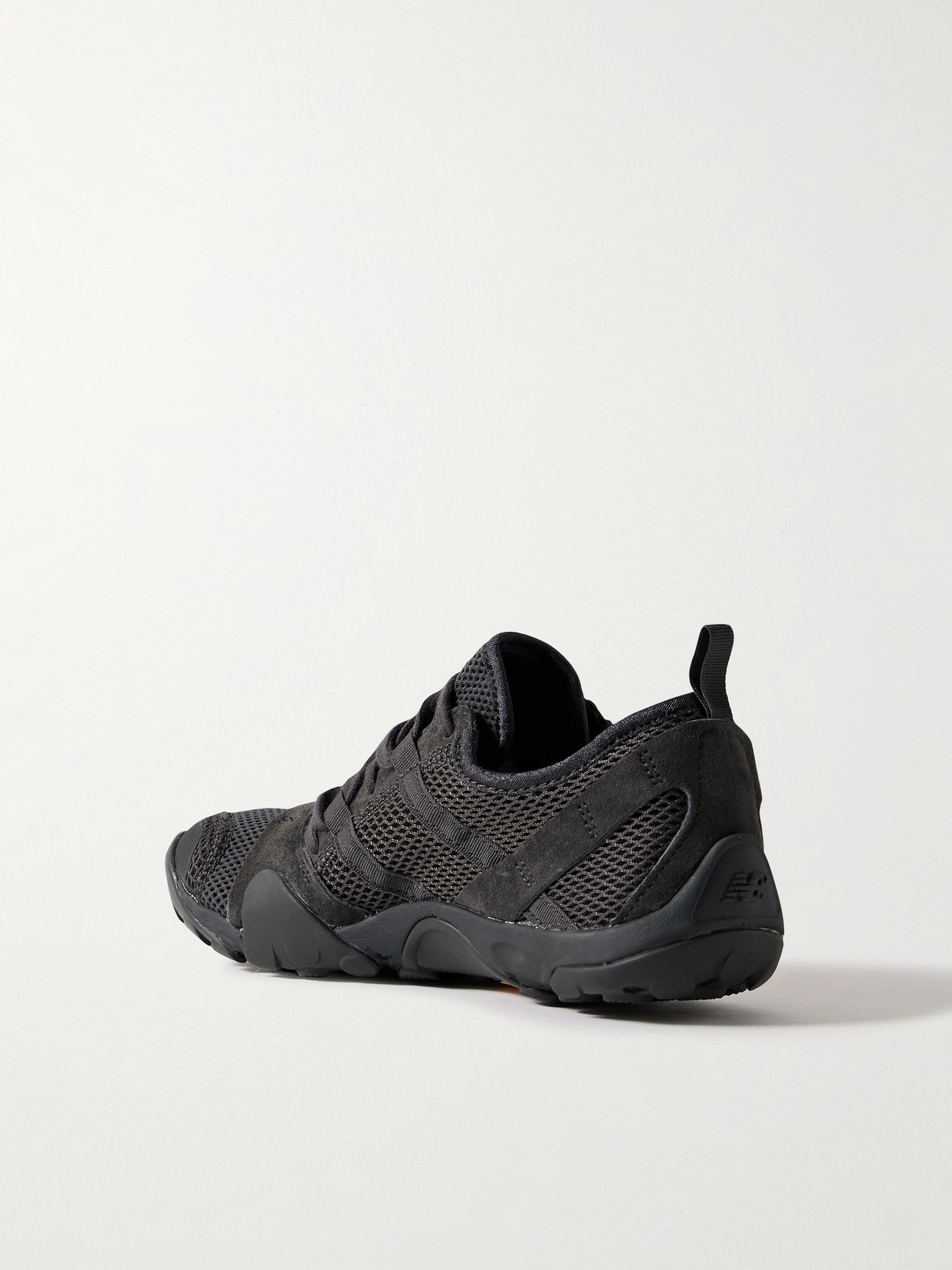 NEW BALANCE MINIMUS SUEDE AND RUBBER-TRIMMED MESH SNEAKERS