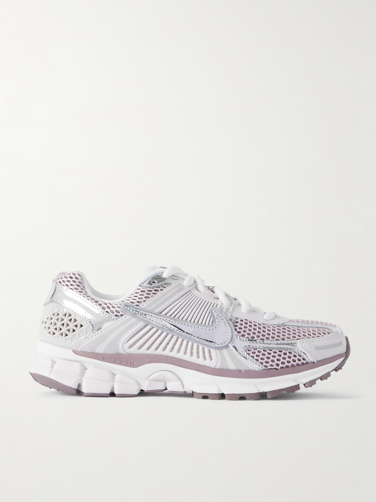 Nike - Zoom Vomero 5 Leather And Rubber-trimmed Mesh Sneakers - Silver