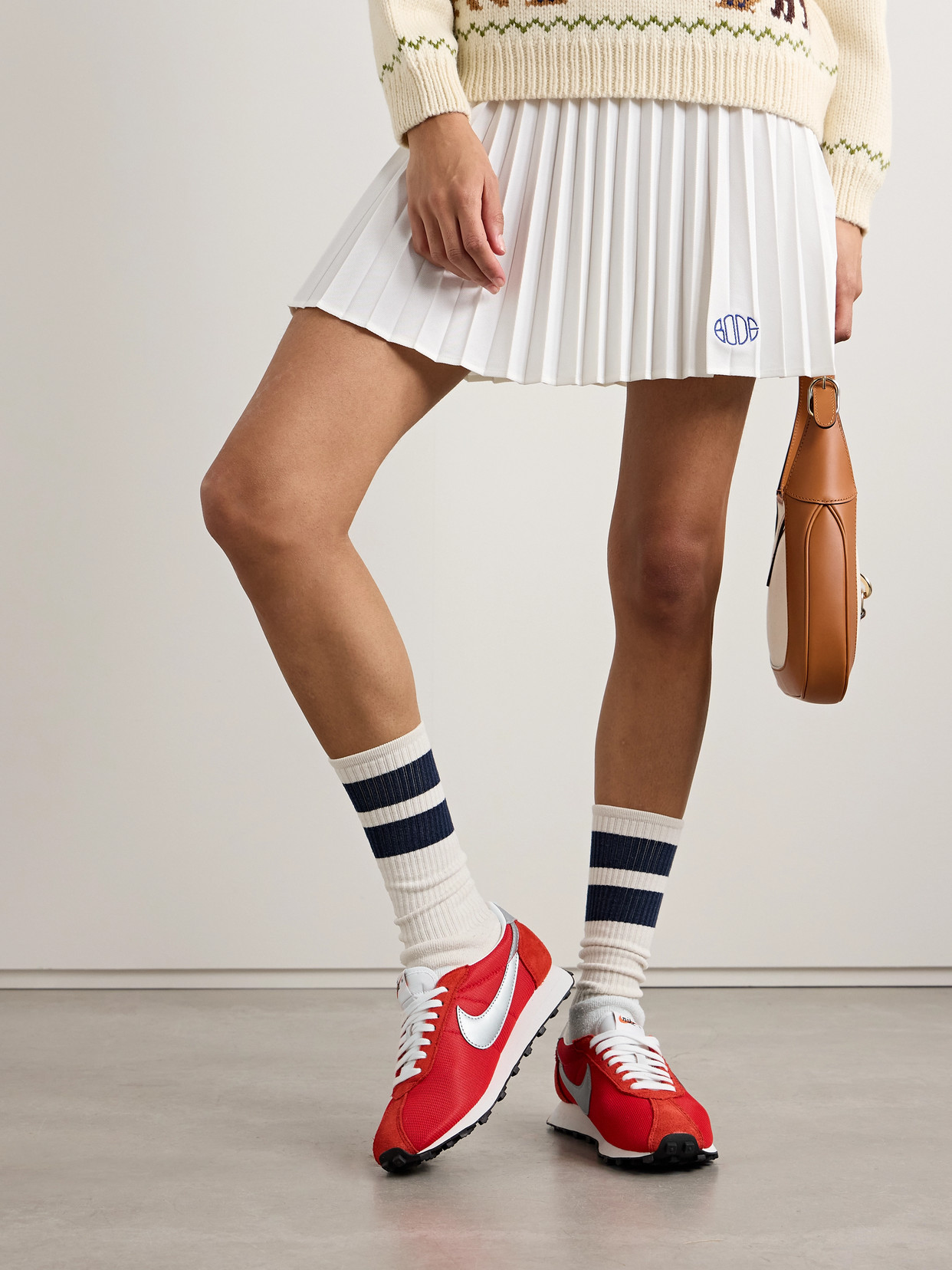 Nike Low Top Rubber Sole Sneakers In Red