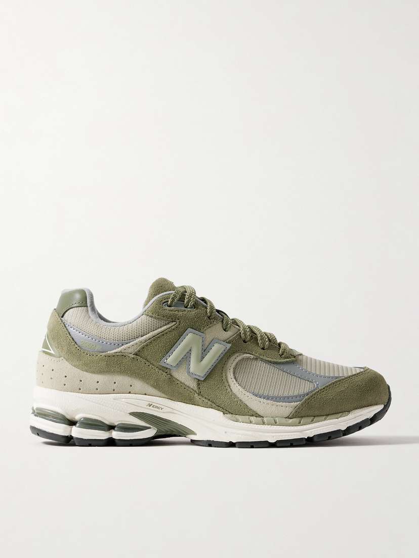 New Balance 2002r Leather-trimmed Mesh And Suede Sneakers
