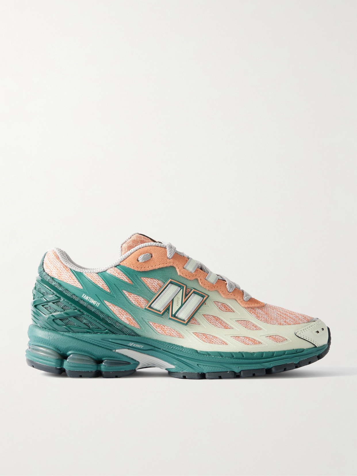 New Balance - 1906w Suede-trimmed Rubber And Mesh Sneakers - Forest green
