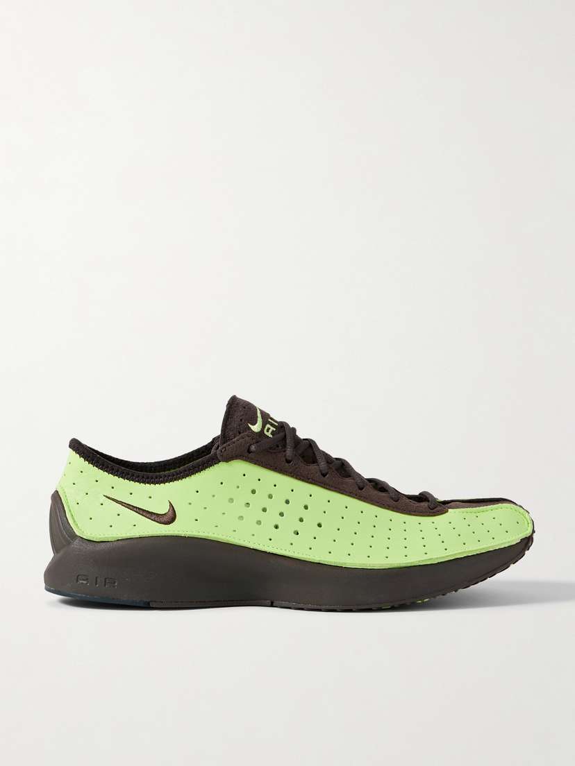 Nike Air Superfly Suede And Perforated Leather Sneakers