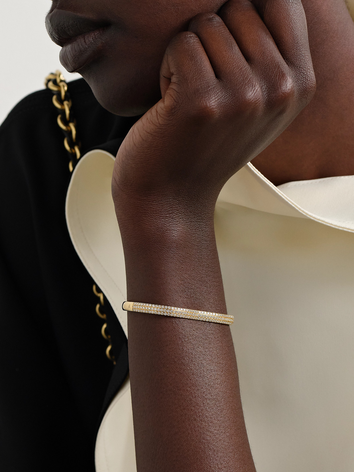 Almasika Berceau 18-karat Gold Diamond Bracelet In Gold