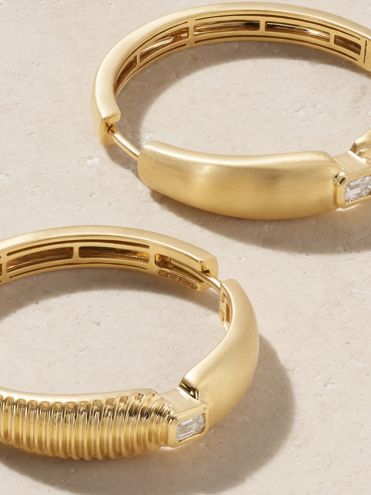 Almasika Adiré 18-karat Gold Diamond Hoop Earrings In Gold