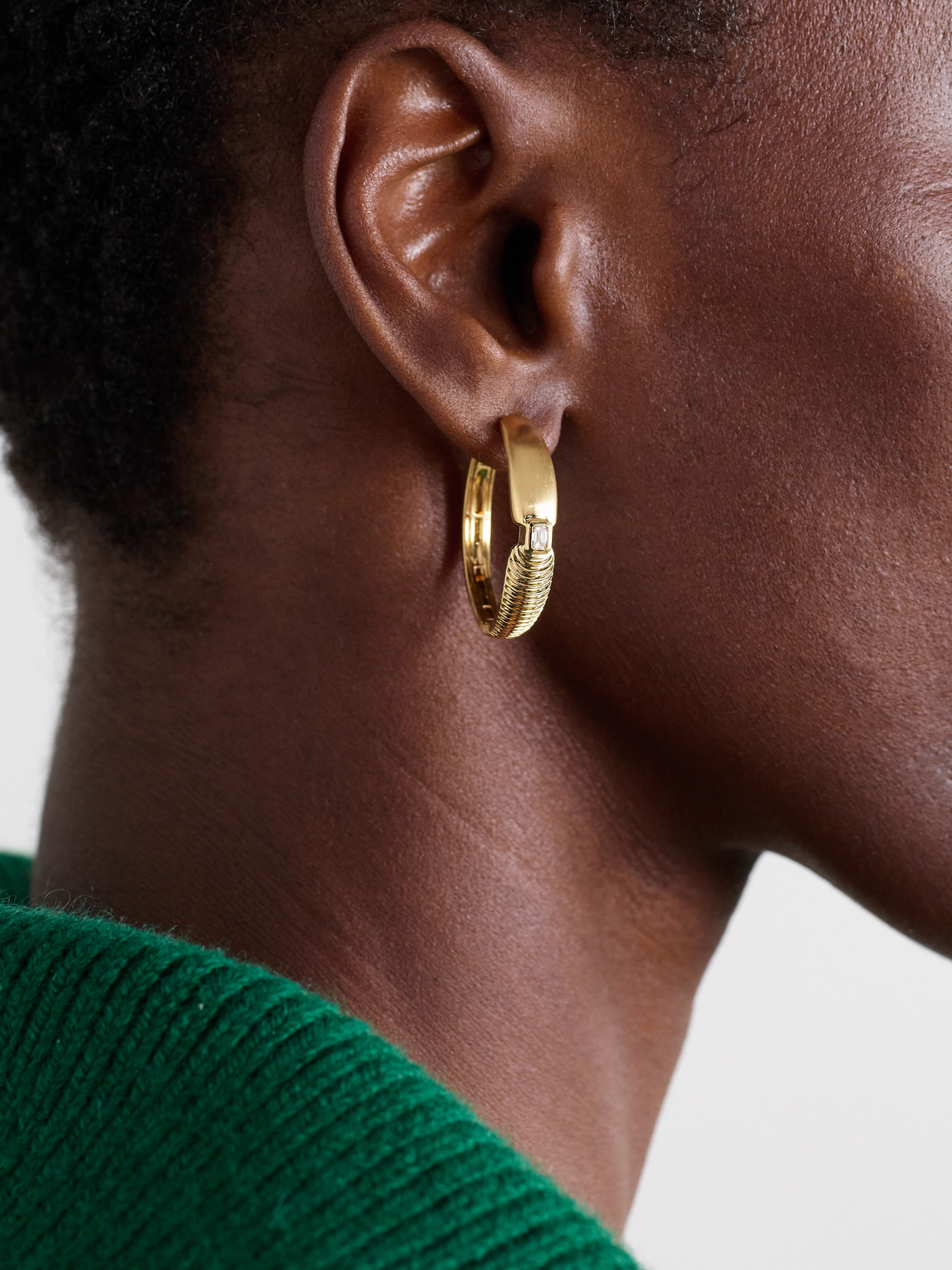 Almasika Adiré 18-karat Gold Diamond Hoop Earrings In Gold