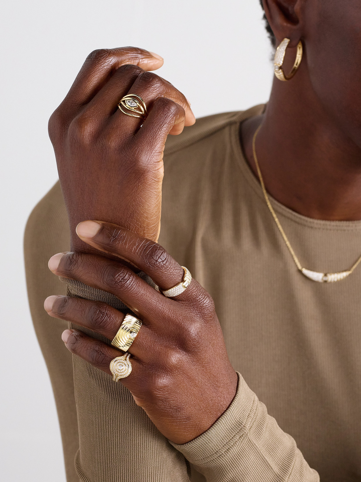Almasika Universum 18-karat Gold Diamond Ring In Gold