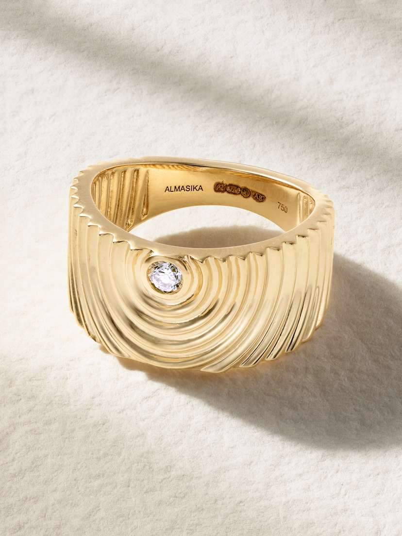 Almasika Universum 18-karat Gold Diamond Ring