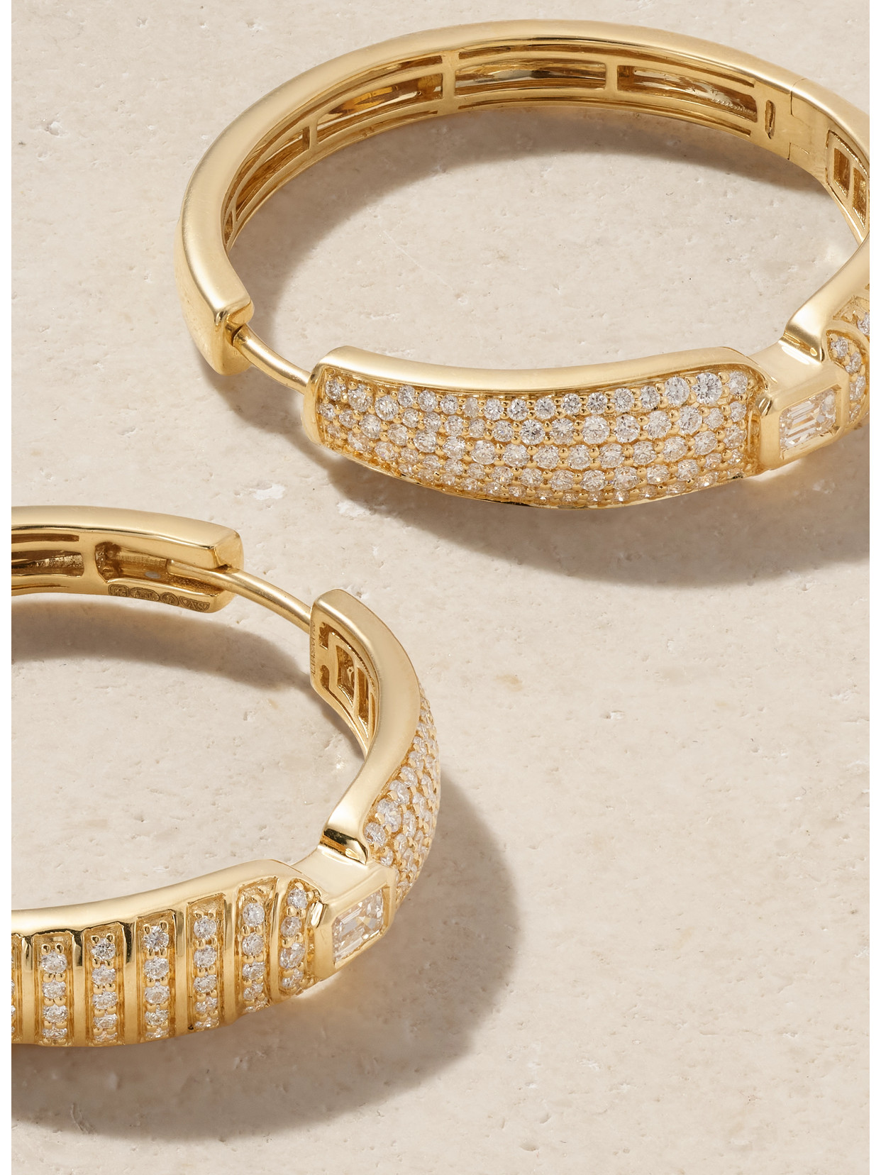 Almasika Adiré 18-karat Gold Diamond Hoop Earrings In Gold