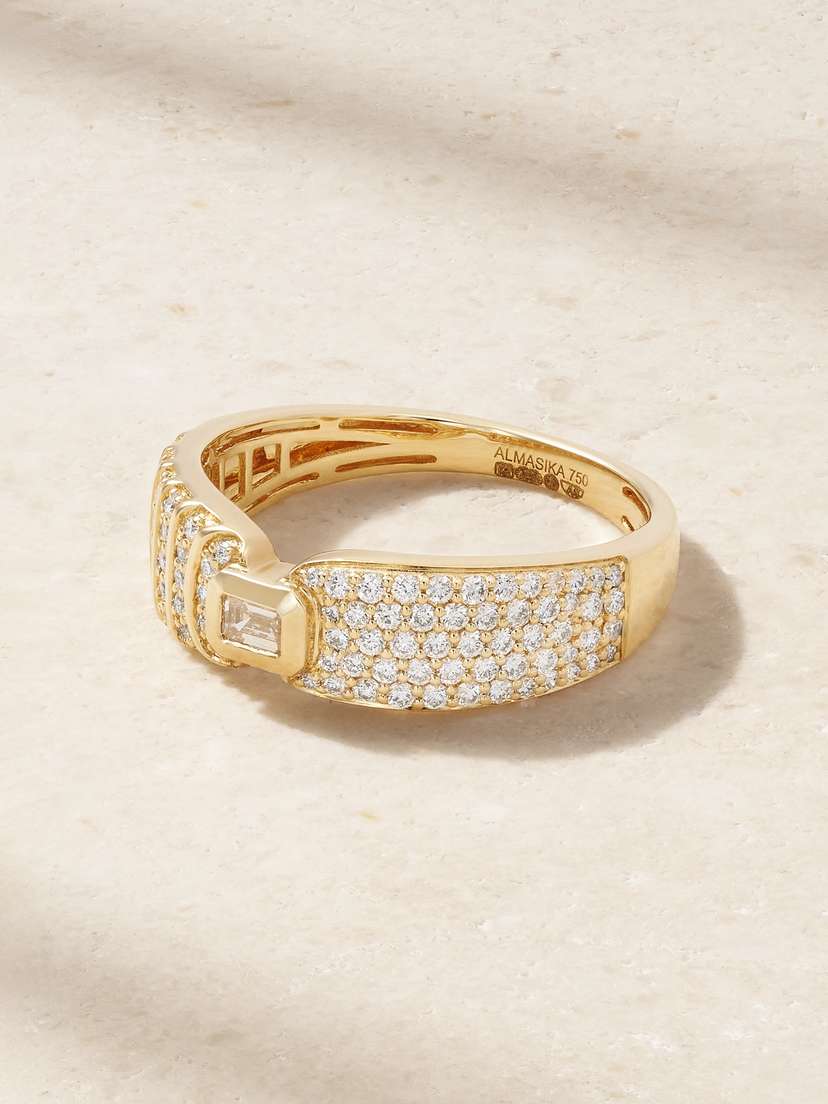 Almasika Adiré 18-karat Gold Diamond Ring