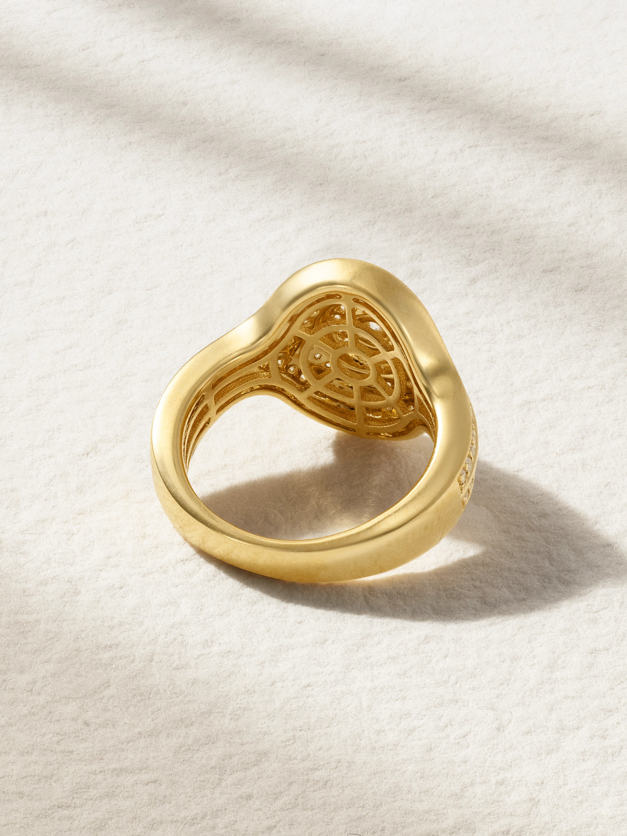 Almasika Universum 18-karat Gold Diamond Pinky Ring In Gold