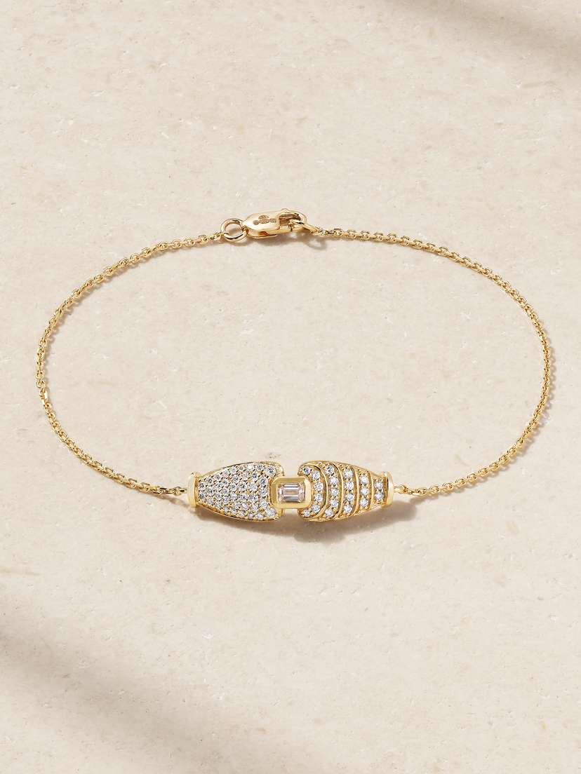 Almasika 18-karat Gold Diamond Bracelet