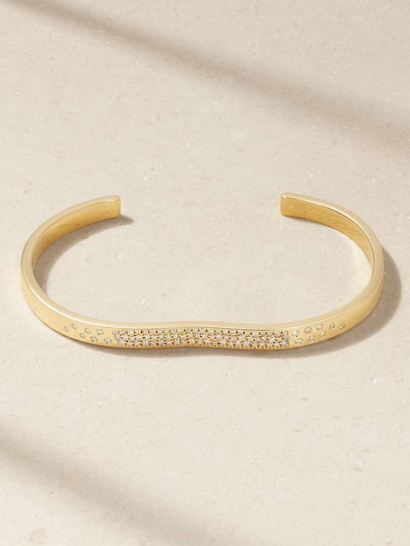 Almasika Berceau 18-karat Gold Diamond Cuff