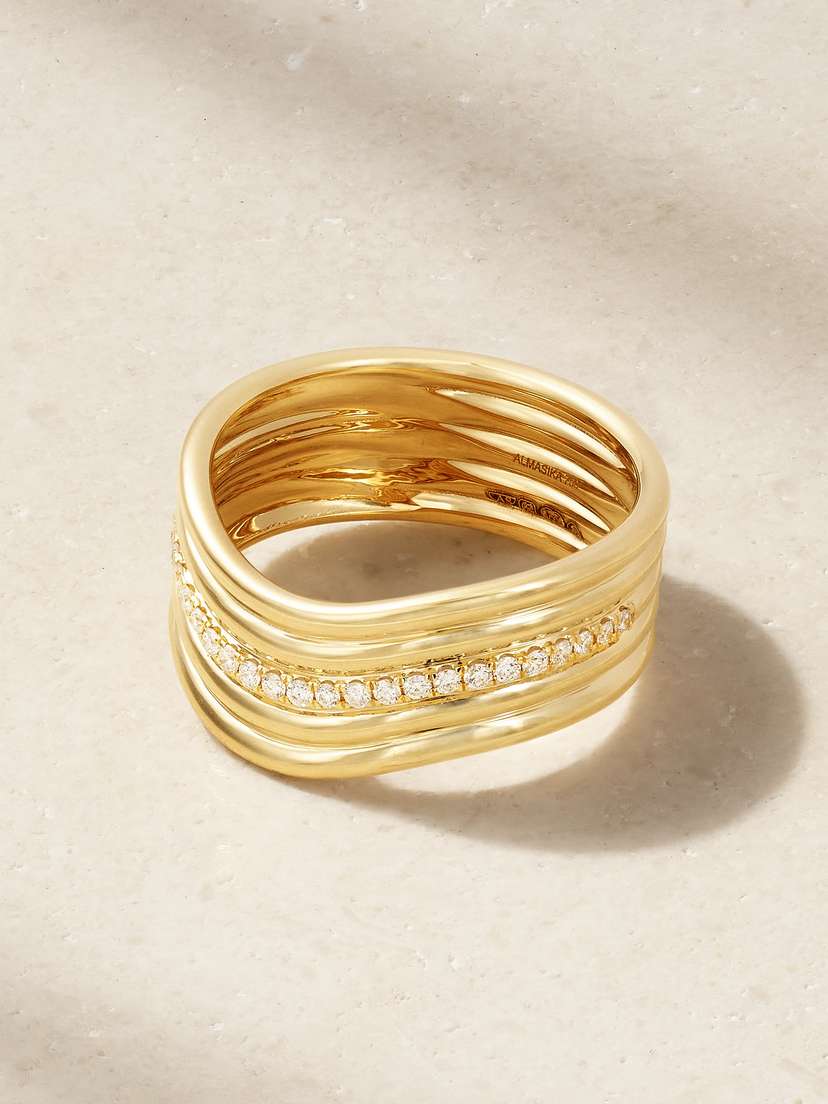 Almasika Berceau Cinq 18-karat Gold Diamond Ring