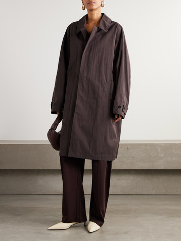 Lemaire Oversized cotton-blend twill coat
