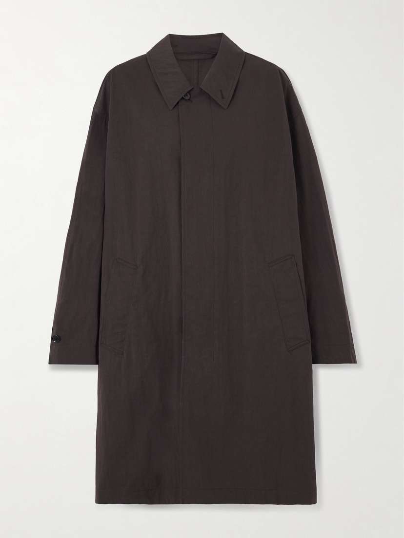 Lemaire Oversized Cotton-blend Twill Coat