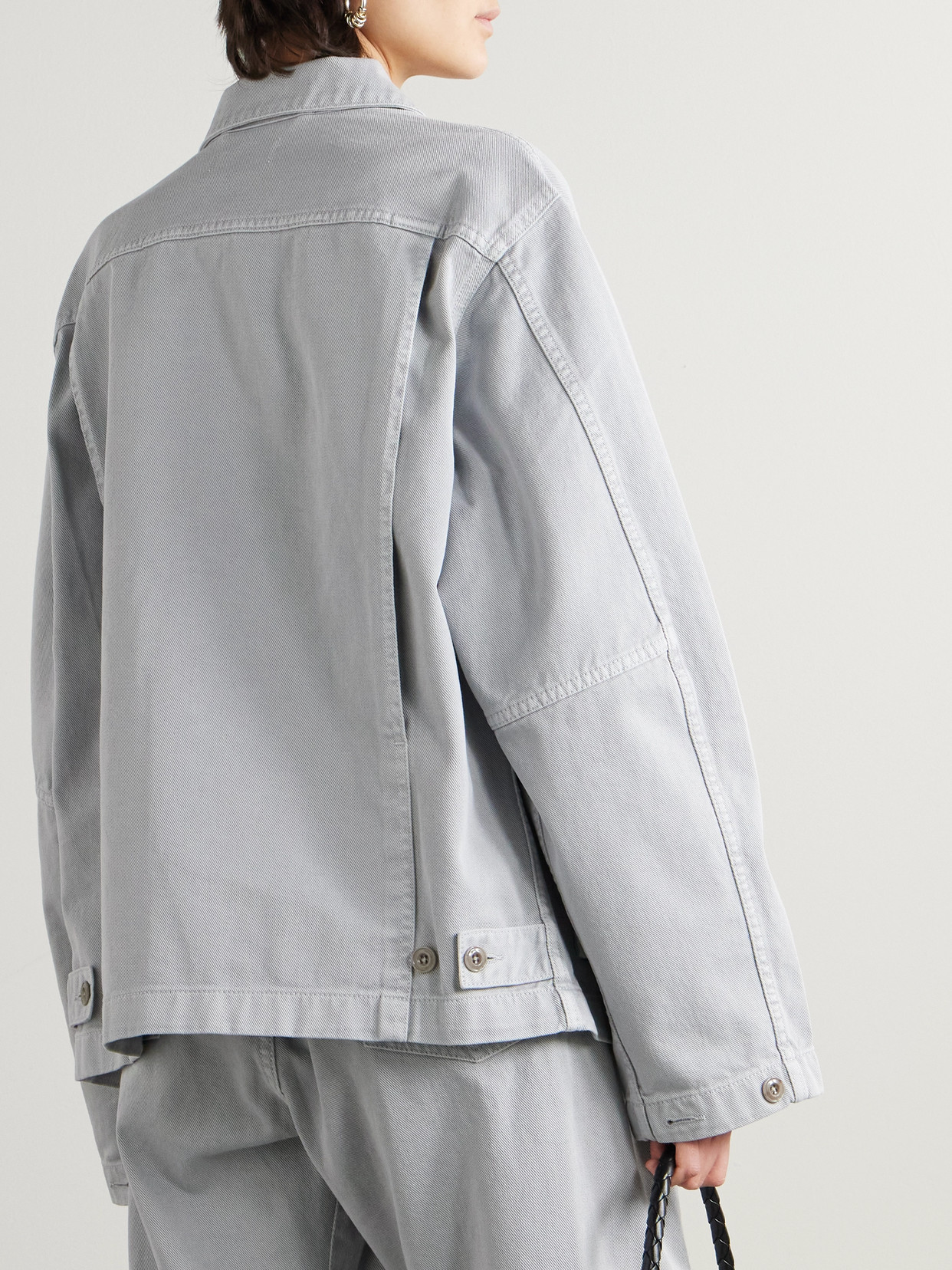 Lemaire Oversized Denim Jacket In Blue