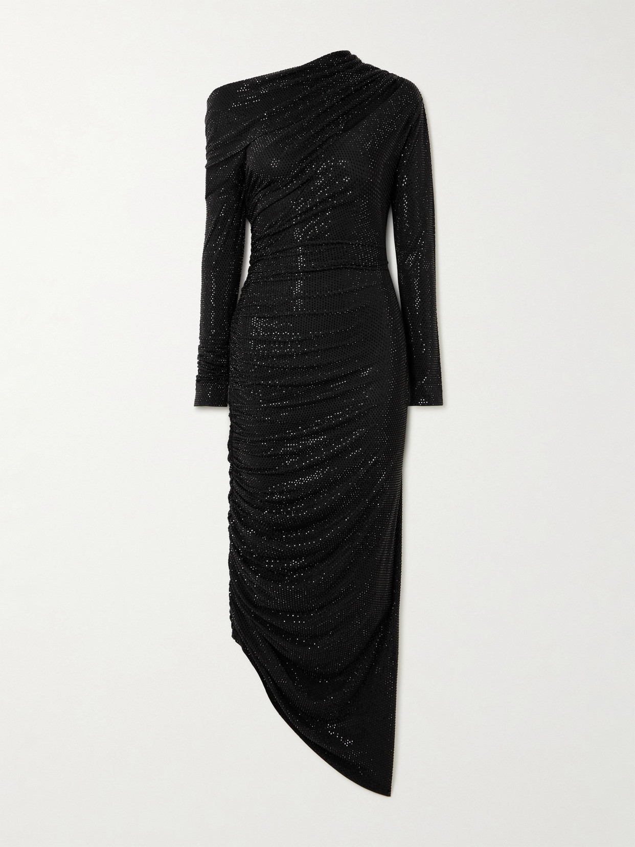 Cult Gaia - Kumasi Cutout Crystal-embellished Stretch-jersey Dress - Black